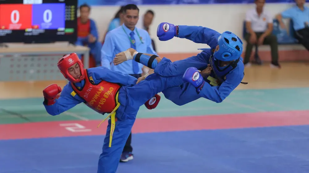 VĐV vovinam Việt Nam sẽ thi đấu các nội dung tại giải vô địch quốc gia. Ảnh: DŨNG PHƯƠNG