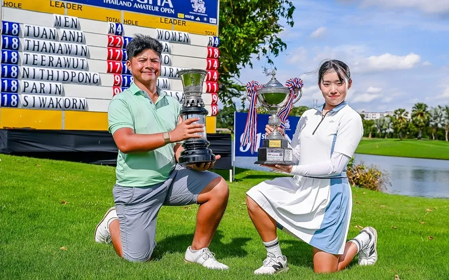 Nguyễn Tuấn Anh giành ngôi vô địch tại giải Thailand Amateur Open 2025. Ảnh: TGA