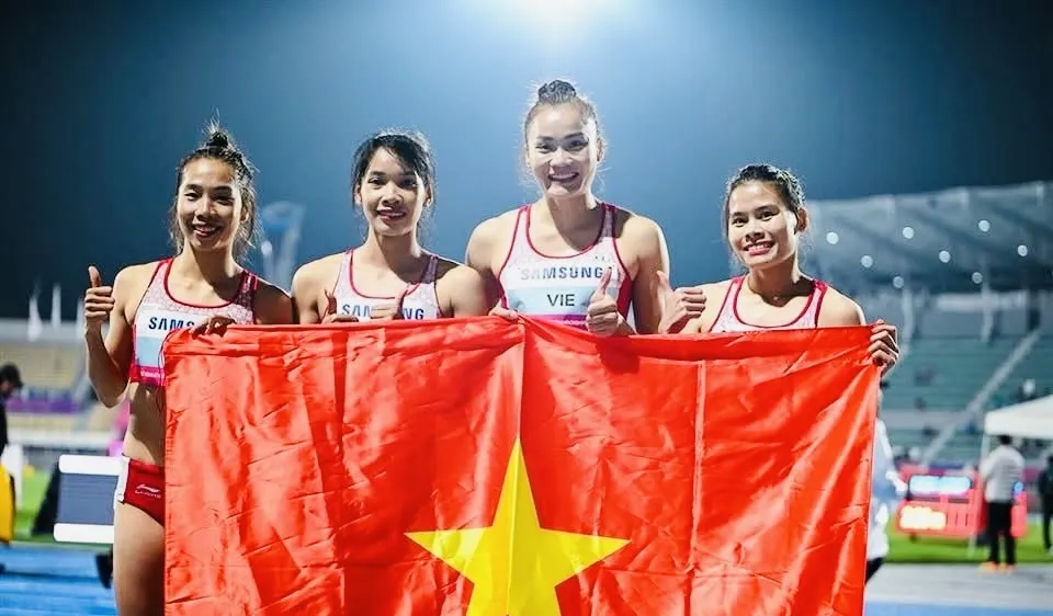 Quách Thị Lan không sang Pháp nhưng vẫn là gương mặt quan trọng của đội tuyển điền kinh Việt Nam. Ảnh: AAA