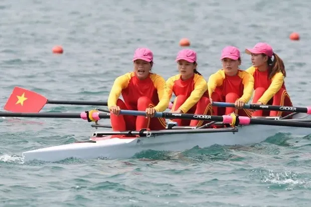 Đội tuyển rowing Việt Nam tích cực chuẩn bị để sẵn sàng thi đấu giải vô địch châu Á 2025 trên sân nhà. Ảnh: LƯỢNG LƯỢNG