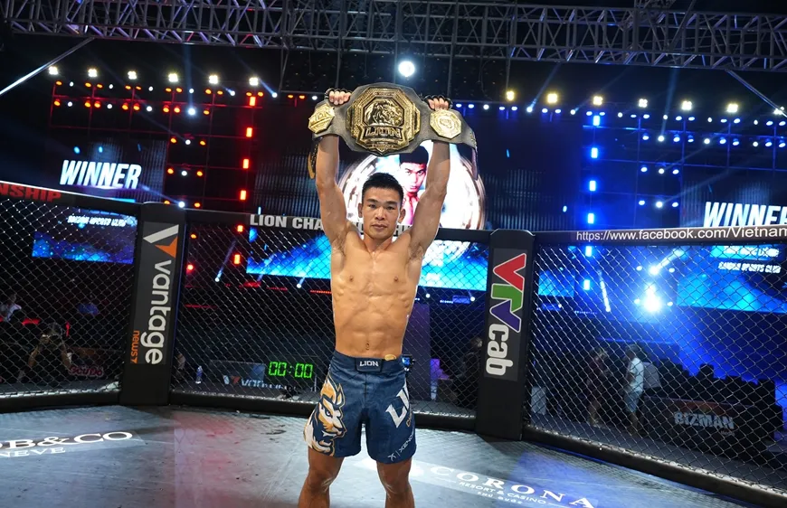 Tuyển thủ Trần Ngọc Lượng sẽ là thành viên thi đấu SEA Games 33-2025 cùng đội tuyển MMA Việt Nam. Ảnh: VMMAF