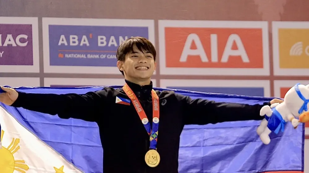 Carlos Yulo sẽ không tham dự SEA Games 33-2025. Ảnh: PHIGYMNASTIC