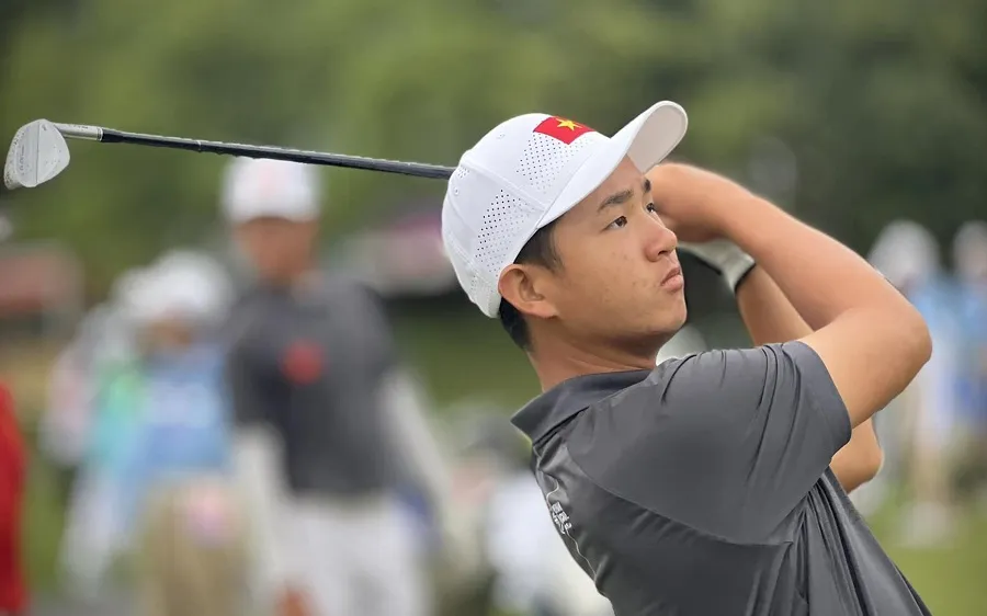 Golf thủ Nguyễn Anh Minh là 1 trong những tuyển thủ quan trọng của đội tuyển golf Việt Nam. Ảnh: VGA