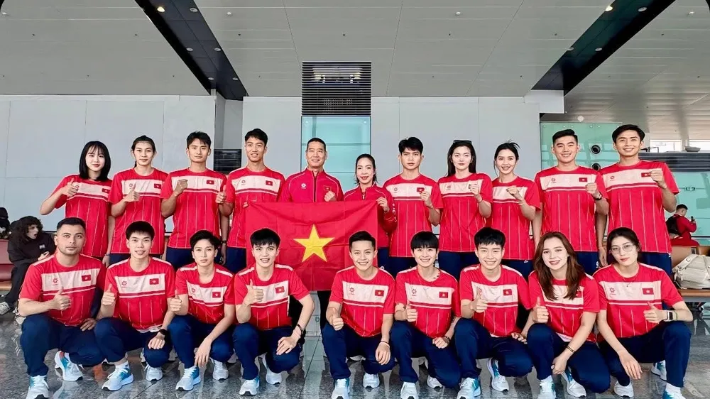 Đội tuyển cầu mây Việt Nam tự tin sang Thái Lan thi đấu SEA Games 33-2025. Ảnh: HOÀNG THÁI