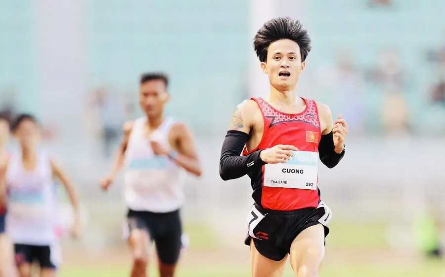 Nguyễn Trung Cường tiếp tục thi đấu ngày cuối để tìm thêm huy chương cho điền kinh Việt Nam. Ảnh: DŨNG PHƯƠNG