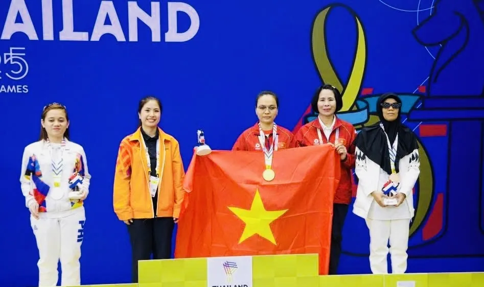 VĐV thể thao người khuyết tật Việt Nam đã có nhiều kết quả huy chương khích lệ tại ASEAN Para Games 13. Ảnh: THÁI DƯƠNG