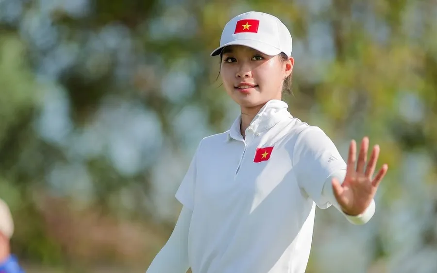 Lê Chúc An đang là golfer nữ có nhiều thành tích đáng kể. Ảnh: VGA