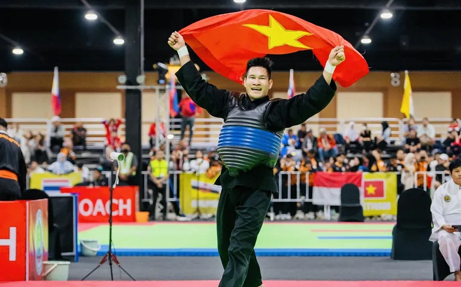 Võ sĩ Nguyễn Duy Tuyến đã chia tay đội tuyển pencak silat Việt Nam trong năm nay. Ảnh: DŨNG PHƯƠNG