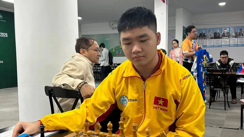 Tuyển thủ trẻ Đinh Nho Kiệt là thành viên sẽ tham gia giải vô địch nhanh, chớp thế giới 2026. Ảnh: VINH BÙI