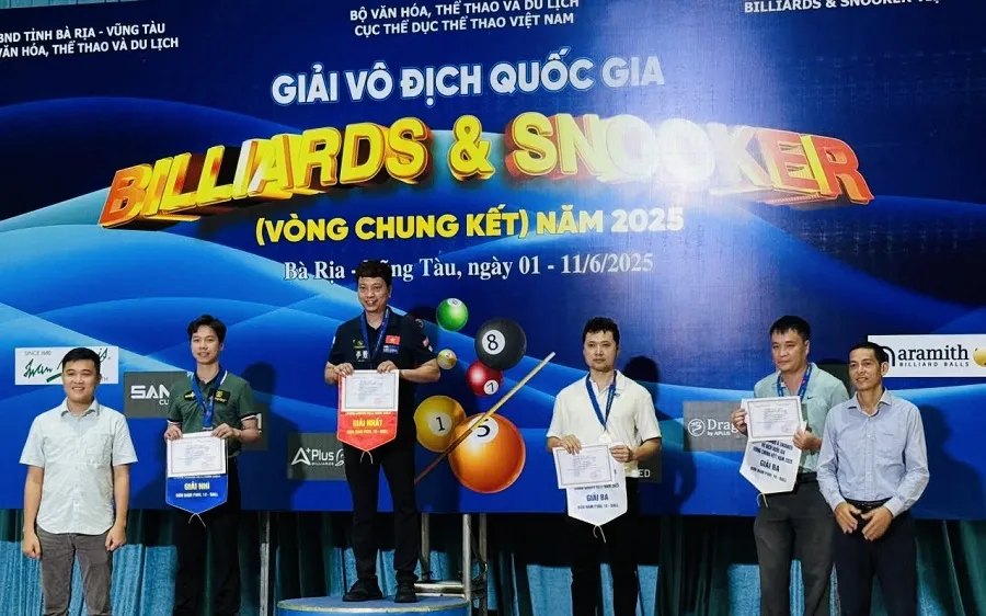 Giải vô địch billiards & snooker quốc gia năm 2026 sẽ được đổi tên gọi mới. Ảnh: TUẤN ANH