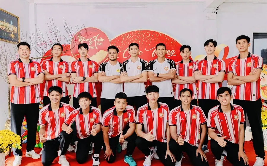 Đội bóng chuyền nam Công an TPHCM đang tự tin chuẩn bị chuyên môn hướng tới vòng 1 giải vô địch quốc gia 2026. Ảnh: CATPHCM