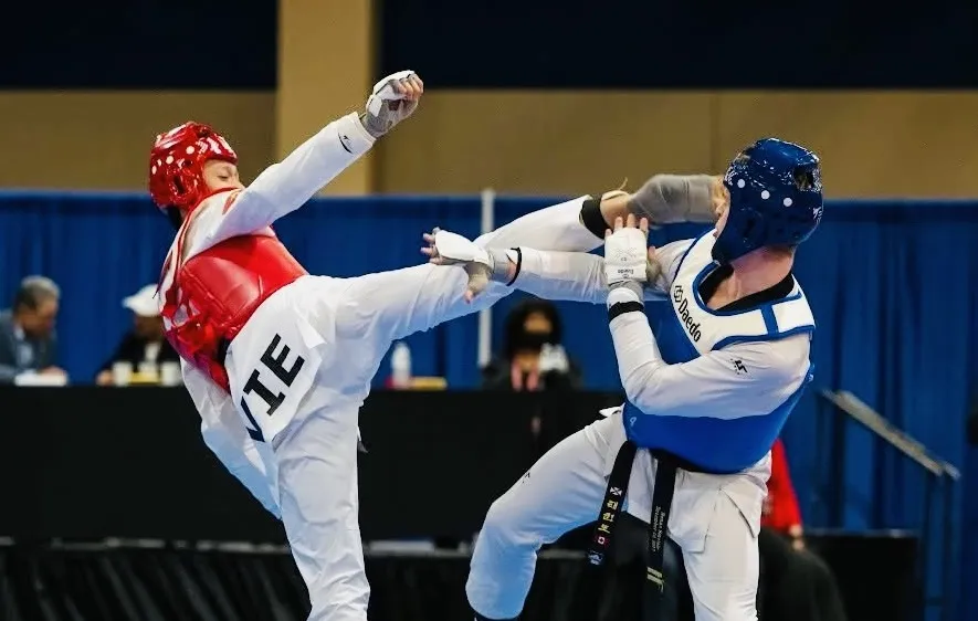 Võ sĩ taekwondo Việt Nam tham dự giải Mỹ mở rộng 2026. Ảnh: USOPEN