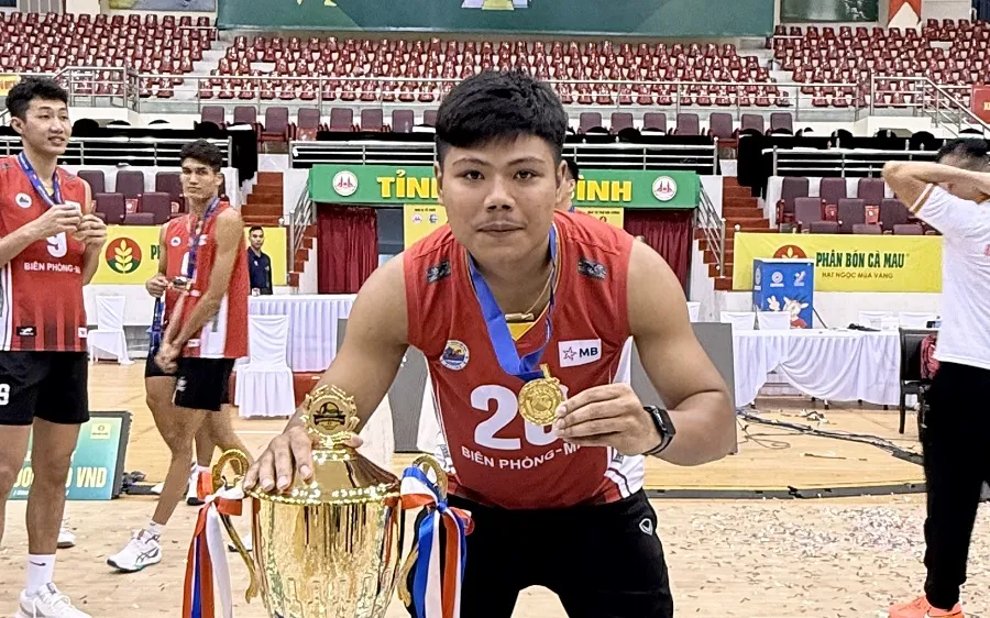 Cầu thủ Jakkrit là ngoại binh của đội Biên Phòng MB tại vòng 1 giải quốc gia năm nay. Ảnh: MINH CHIẾN
