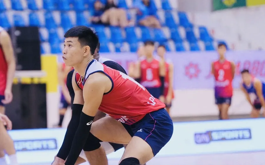 Chủ công Trần Anh Tú đã chơi tốt tại trận đấu bán kết quan trọng của đội chủ nhà Ninh Bình. Ảnh: VFV