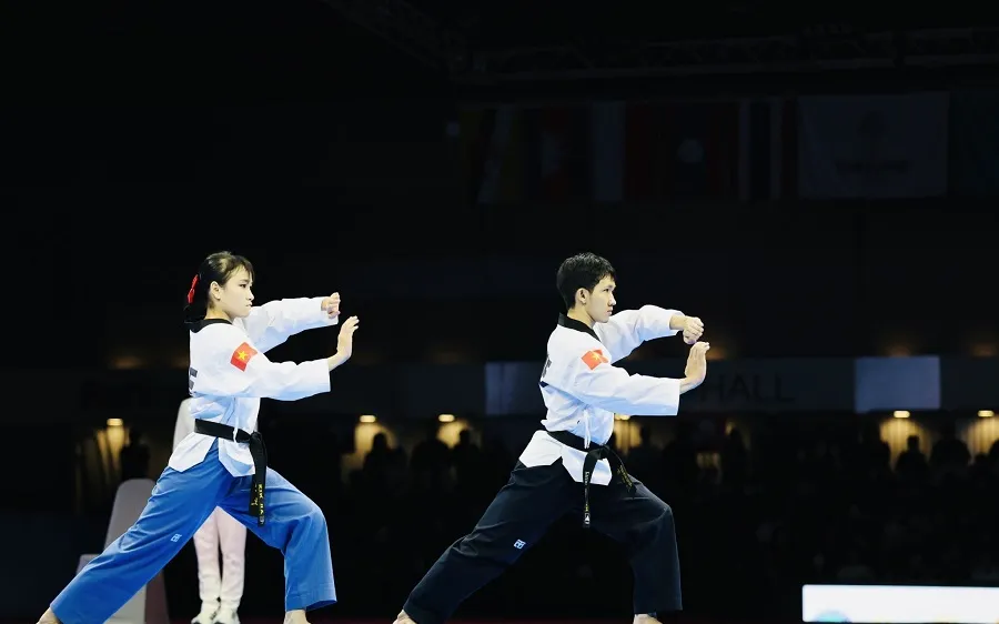 VĐV sẽ đảm bảo các tiêu chí quy định mới được tuyển chọn vào đội tuyển taekwondo Việt Nam. Ảnh: DŨNG PHƯƠNG