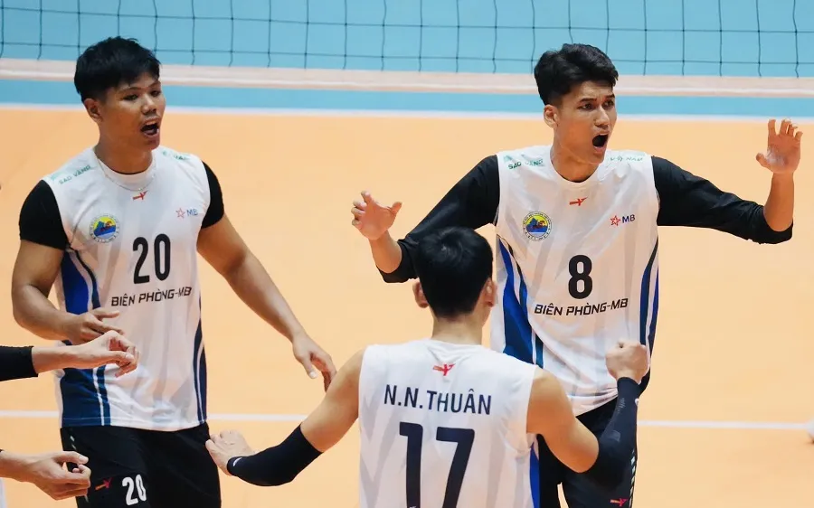 Cầu thủ Biên Phòng MB đã giành được chiến thắng nhẹ nhàng trước đội TPHCM tại lượt trận thứ 2. Ảnh: VFV