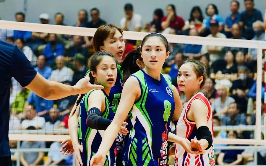 Cầu thủ Hóa chất Đức Giang sẽ gặp đội Ninh Bình trong trận đấu quan trọng ngày 10-4. Ảnh: DŨNG PHƯƠNG