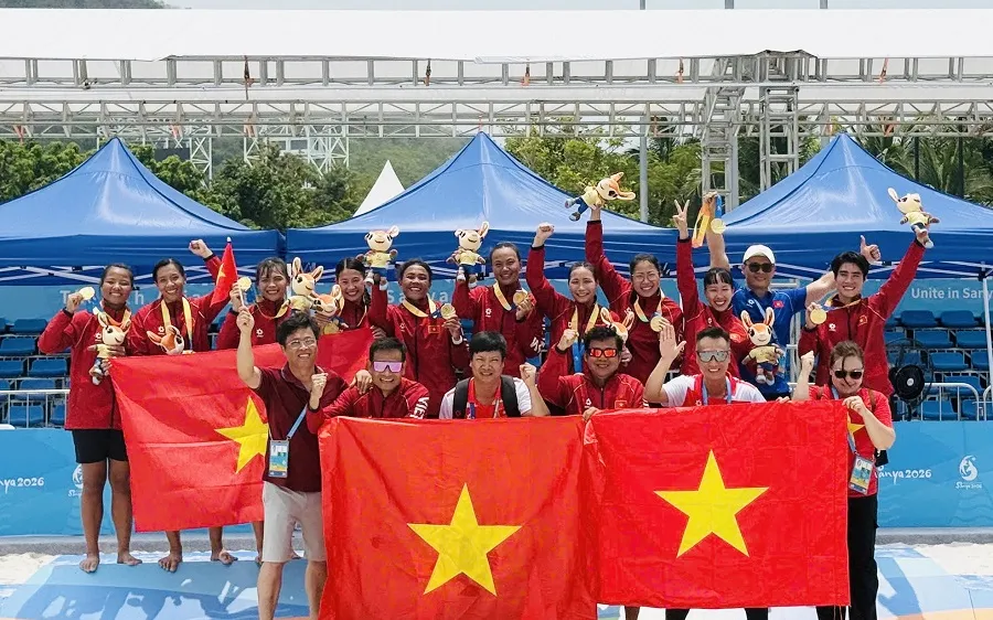 Đội tuyển bóng ném bãi biển nữ Việt Nam sẽ tiếp tục thi đấu vô địch thế giới vào tháng 6 tại Croatia. Ảnh: MINH MINH