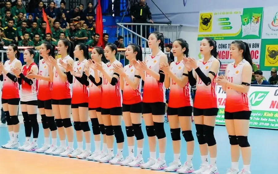 Đội bóng chuyền nữ Binh chủng Thông tin đã thắng trận đầu tay tại Cúp VTV9-Bình Điền 2026. Ảnh: Dũng Phương