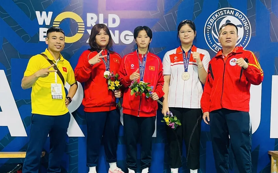 Đội boxing trẻ Việt Nam đã giành 3 huy chương tại giải. Ảnh: VIETNAM BOXING FEDERATION