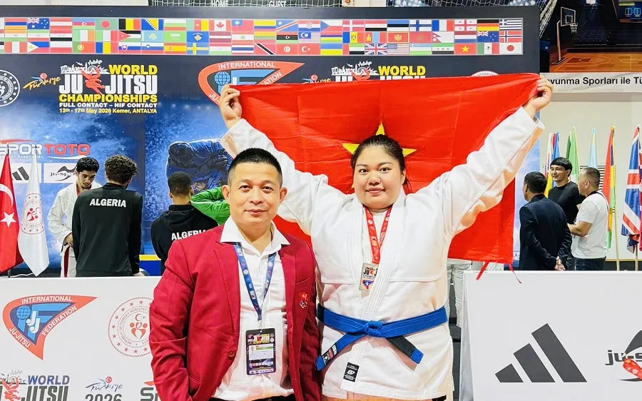 Võ sĩ jujitsu Việt Nam đang tích cực thi đấu tại giải thế giới 2026 dành cho nội dung contact ở Thổ Nhĩ Kỳ. Ảnh: TIẾN BÙI