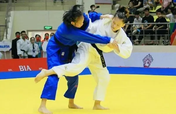 Võ sĩ judo Việt Nam sẽ có cơ hội thi đấu trước nhiều đối thủ Đông Nam Á ngay trên sân nhà. Ảnh: BÙI KHẢ TÚ