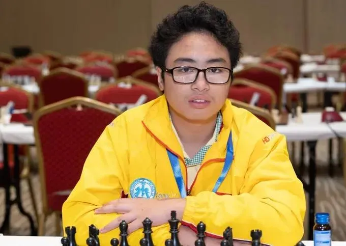 Kỳ thủ Phạm Trần Gia Phúc. Ảnh: FIDE