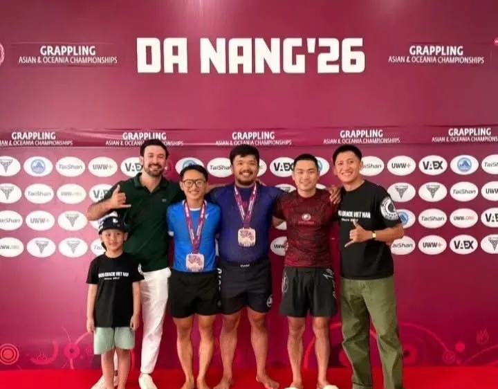 VĐV tham dự giải vô địch vật grappling châu Á-châu Đại Dương 2026 tại Đà Nẵng. Ảnh: GRAPPLING VN