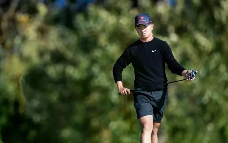 Golfer Nguyễn Anh Minh có mùa giải xuất sắc tại Mỹ năm nay và sẽ gia nhập đội Đại học Arizona State (Sun Devils) vào năm sau. Ảnh:: OREGONSTATEUNIVERSITY