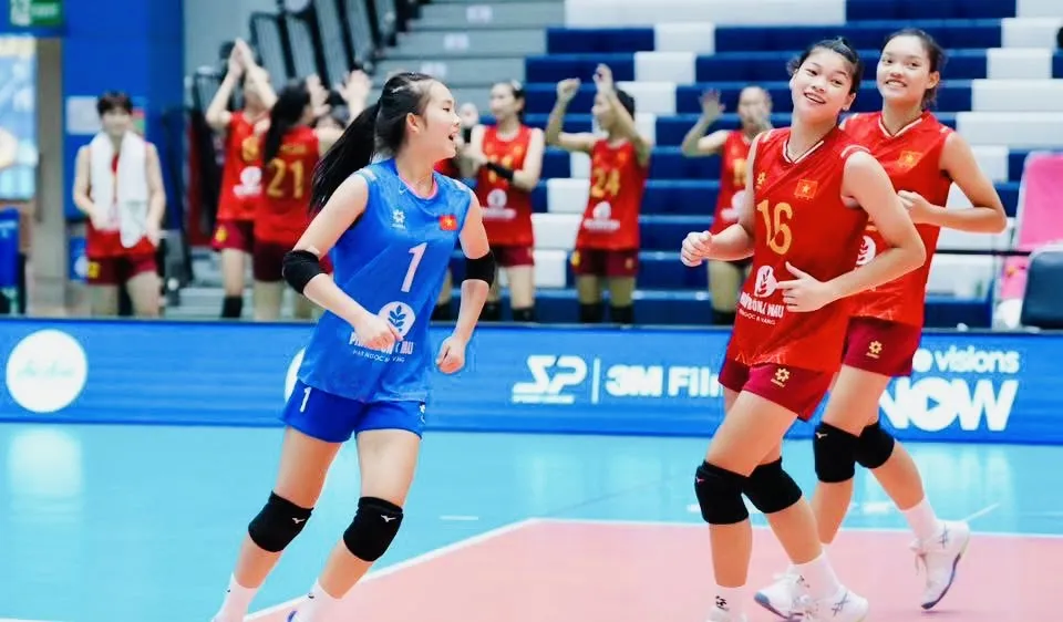Đội bóng chuyền nữ U18 Việt Nam đang thi đấu tốt tại giải vô địch U18 Đông Nam Á 2026. Ảnh: THAILANDVOLLEYBALL