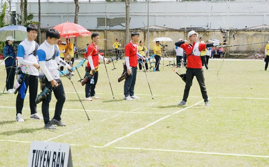 Các cung thủ đã thi đấu tại giải vô địch trẻ quốc gia 2026. Ảnh: BCVN