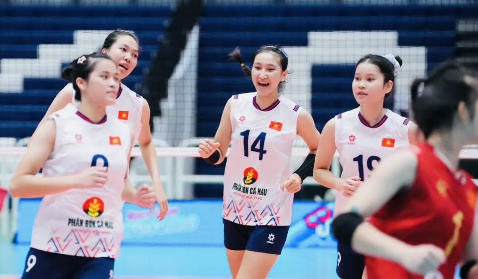 Đội nữ U18 Việt Nam đã chiến thắng tại bán kết để vào chung kết giải U18 Đông Nam Á 2026. Ảnh: THAILANDVOLLEYBALL