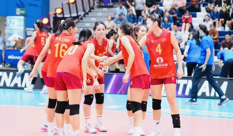 Đội nữ U18 Việt Nam sẽ có trận thi đấu muộn trong ngày đầu tiên tại giải vô địch U18 châu Á 2026. Ảnh: THAILANDVOLLEYBALL