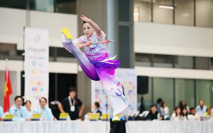 Dương Thúy Vi tham dự Cúp taolu thế giới 2026 với mục tiêu giành huy chương cao nhất. Ảnh: DŨNG PHƯƠNG