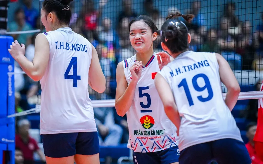 Đội bóng chuyền nữ U18 Việt Nam sẽ tiếp tục thi đấu lượt trận phân hạng ở ngày 6-7. Ảnh: AVC