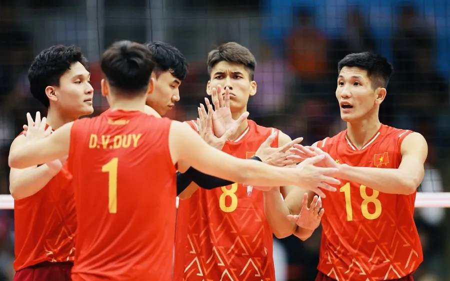 Các gương mặt chủ lực của đội nam Việt Nam vẫn tiếp tục có tên tham dự SEA V.League 2026. Ảnh: DP