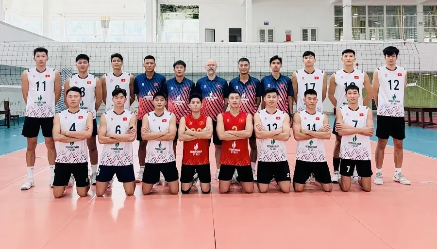 Đội tuyển bóng chuyền nam Việt Nam sẽ tập trung thi đấu giành kết quả tại chặng thứ nhất giải SEA V.Cup 2026. Ảnh: VFV