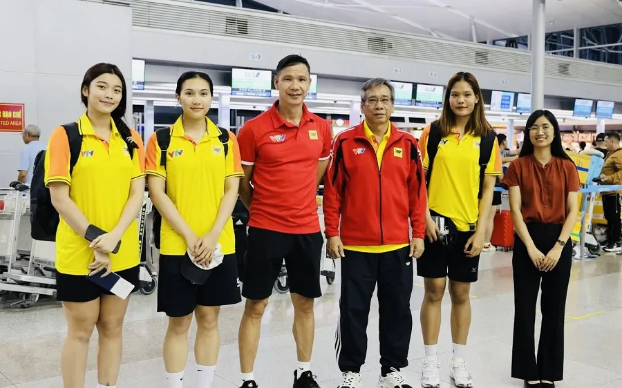 3 cầu thủ của VTV Bình Điền Long An sang Nhật Bản tâp huấn. Ảnh: VTVBĐLA