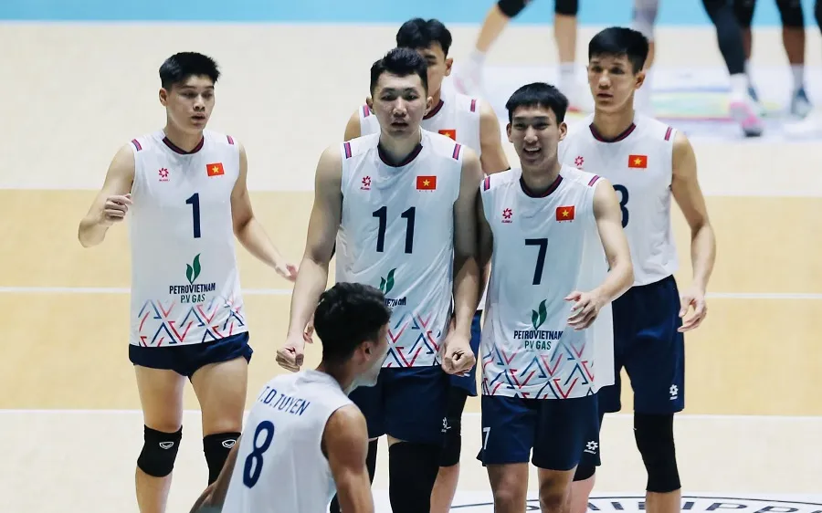 Đội tuyển bóng chuyền nam Việt Nam thi đấu chặng 2 giải SEA V.Cup 2026 với mục tiêu có kết quả tốt nhất. Ảnh: SAVA