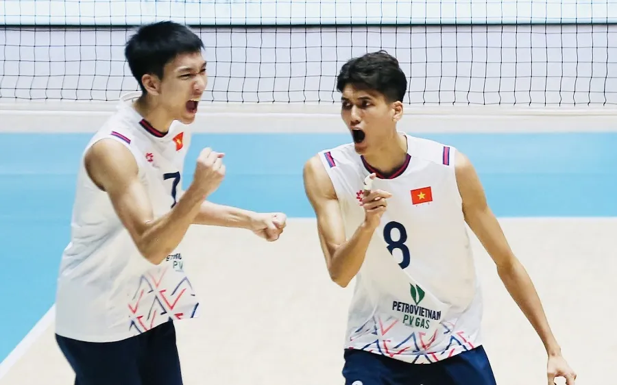 Đội nam Việt Nam đã lọt vào chung kết chặng 2 giải SEA V.Cup 2026. Ảnh: SAVA