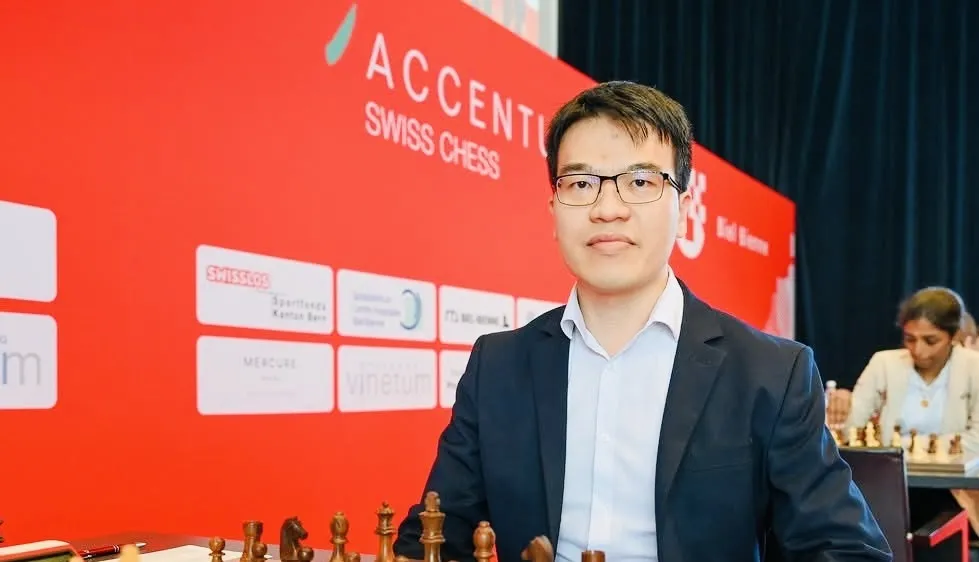 Lê Quang Liêm có hạng 4 tại giải đấu ở Thụy Sỹ. Ảnh: BIEL CHESS MASTERS TRIATHLON 2026