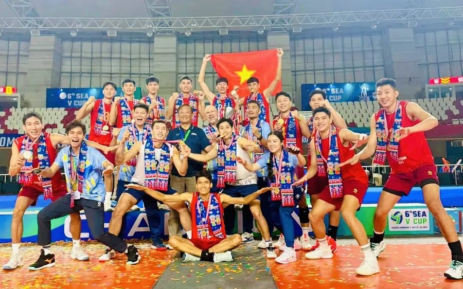 Đội tuyển bóng chuyền nam Việt Nam đã trở lại hạng 58 thế giới của FIVB. Ảnh: VĂN DUY