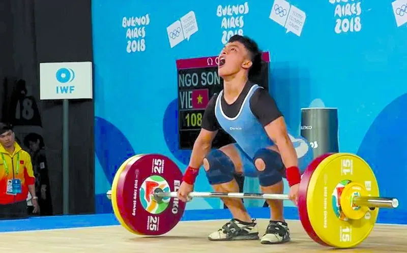 Ngô Sơn Đỉnh từng giành HCV tại Olympic trẻ 2018 cho Thể thao Việt Nam. Ảnh: IOC