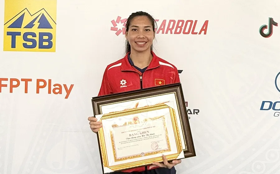 Tuyển thủ boxing Hà Thị Linh là một trong những gương mặt tiêu biểu của Thể thao Hà Nội và Thể thao Việt Nam. Ảnh: MINH CHIẾN