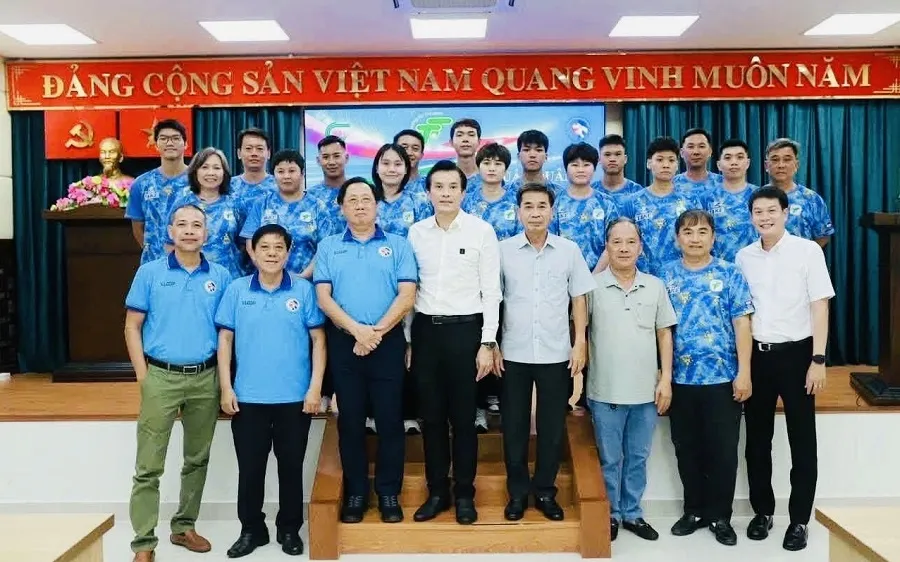 Đội bóng bàn TPHCM tự tin lên đường tranh tài Đại hội thể thao toàn quốc lần thứ X-2026. Ảnh: TTTPHCM