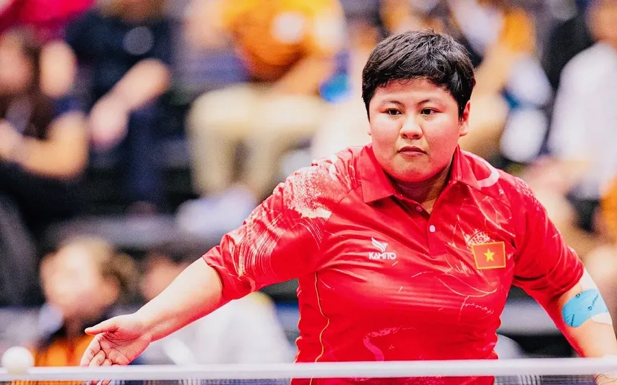 Mai Hoàng Mỹ Trang đang giữ vai trò đương kim vô địch đơn nữ Đại hội thể thao toàn quốc. Ảnh: DŨNG PHƯƠNG