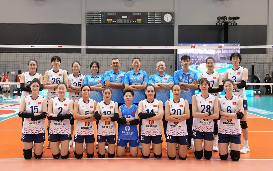 Đội tuyển bóng chuyền nữ Việt Nam đang thi đấu chặng 2 giải SEA V.Cup 2026 tại Thái Lan. Ảnh: SAVA