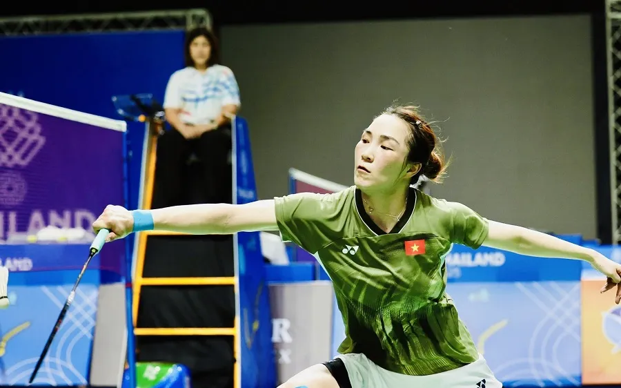 Tay vợt Vũ Thị Trang đã dừng bước tại vòng 2 đơn nữ giải vô địch thế giới 2026. Ảnh: DŨNG PHƯƠNG