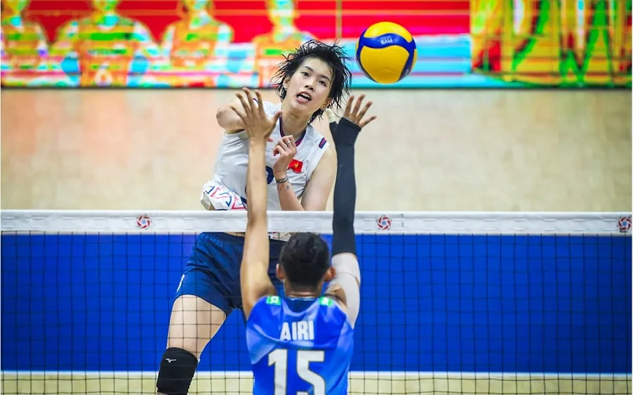 Chủ công Trần Thị Thanh Thúy đã nỗ lực thi đấu trong trận. Ảnh: FIVB
