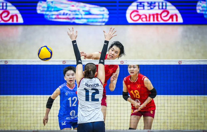 Đội tuyển bóng chuyền nữ Việt Nam sẽ thi đấu lượt trận thứ 3 trong ngày 25-8 (Ảnh: FIVB)